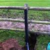 Installing a field water pipe