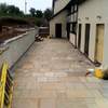 Indian slate patio installation by Spa Pipe Supplies Ltd.